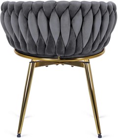 Elegáns Forgó Étkezőszék Szürke Színben. RUBI