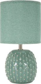 Világoskék kerámia asztali lámpa textil búrával (magasság 27 cm) Pontus – Mauro Ferretti