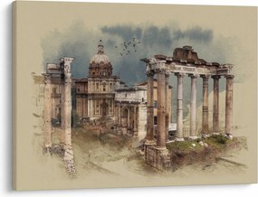 Kép - Forum Romanum, Róma, Olaszország (70x50 cm)