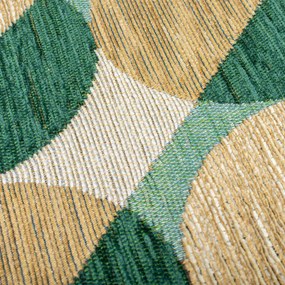Sárga-zöld futószőnyeg 60x230 cm Carlos Circle Geo – Flair Rugs