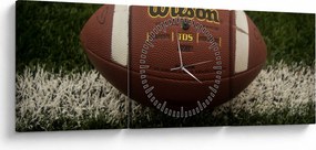 Kép - Futball (órával) (90x30 cm)
