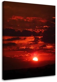 Gario Vászonkép Vörös naplemente Méret: 40 x 60 cm