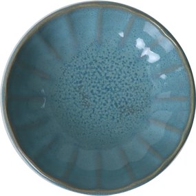 6 darab Laguna 12 cm-es kőagyag tál, türkiz