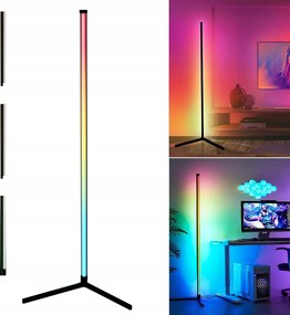 Álló Sarok lámpa Álló éjszakai Rgb Szivárvány hatás 3D Távirányító Alkalmazás