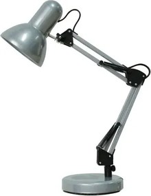 íróasztali lámpa e27 60w ezüst samson