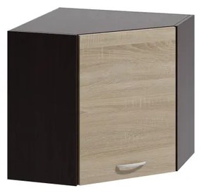 Konyhai Sarokszekrény Felső Világos/Sötét Sonoma Színben. LIVIA LV-05/G 60 N