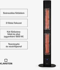 Blumfeldt Heat Guru 3000, sugárzó fűtőtest, 3000 W, IP54, kültéri használatra, távirányító