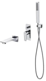 Cersanit S952-037 - MILLE fürdőkád szett falba építhető csapteleppel, króm