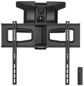 MK FLORIA MKF-21DM647-Falra szerelhető TV-tartó forgatható csuklóval 70" fekete +távirányítóval