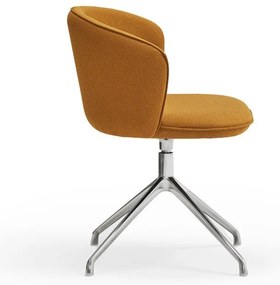 Mustársárga kárpitozott étkezőfotel szett 2 db-os Add – Teulat