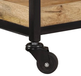 tömör nyers mangófa konyha kocsi 60 x 40 x 80 cm