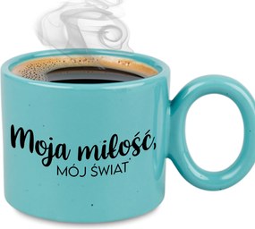 XXL Türkiz Bögre Pároknak Évfordulós Ajándék Szerelmem, Világom