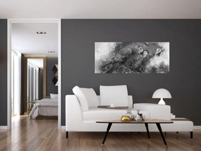 Kép - Akvarell papagájok (120x50 cm)