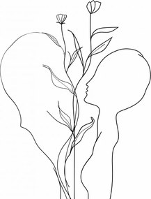 Poszter 50x65cm A szív és a természet kombinációja