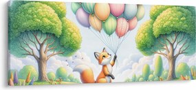 Kép – Boldog róka (120x50 cm)