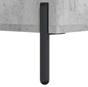 betonszürke szerelt fa cipőpolc 102 x 35 x 55 cm