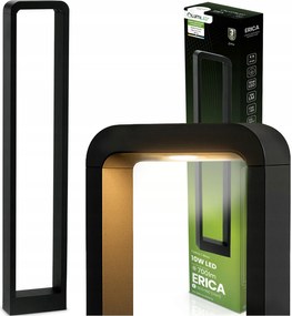 LED-es kerti lámpa Kültéri Álló 80 cm 10W 700lm Oszlop 4000K Fekete