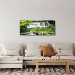Kép - Huay Mae Khamin vízesések, Kanchanaburi, Thaiföld (120x50 cm)