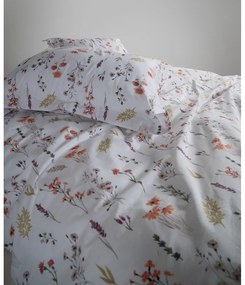 Fehér egyszemélyes renforcé pamut ágyneműhuzat 140x200 cm Floral Dance Autumn – Mila Home Luxury