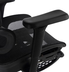 Forgószék ergonomikus kialakítással, fekete színben. KAIR