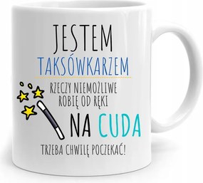 Taxis Ajándék Bögre A Csodákra Várni Kell fényképes nyomattal
