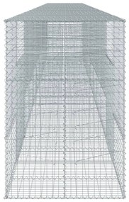 horganyzott vas gabion kosár fedéllel 1100 x 100 x 150 cm
