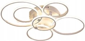 Mennyezeti Lámpa Plafon Fehér Gyűrű Kerekek Led Távirányító