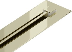 Mexen Flat 360° Super Slim forgó zuhanyfolyóka 140 cm, Arany - 1551140