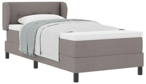 Boxspring Ágy Matresszel Taupe 90x200 cm Szövet