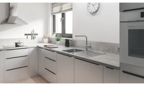 GROHE 31573SD1 - Konyhai mosogató szett K500 csepegtetővel és A csapteleppel, 86×50 cm, rozsdamentes acél