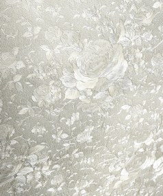 Fali tapéta finom virágok krémszínű háttér flizelin