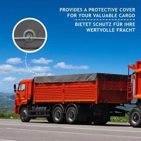 JAGO Ponyva 650 g/m² alumínium háló 5 x 6 m antracit