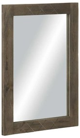 Fürdőszoba tükör szürke 50x3x70 cm tömörfa mangó szürke