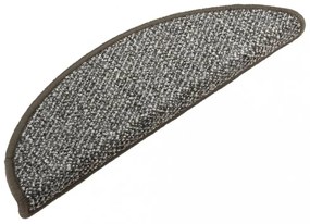 15 db antracitszürke lépcsőszőnyeg 65x21x4 cm