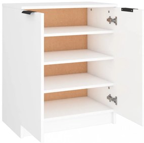 füstös tölgyszínű szerelt fa cipősszekrény 59 x 35 x 70