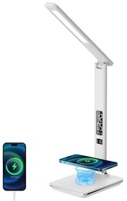 Immax Immax 08966L- LED Dimmelhető lámpa vezeték nélküli töltéssel KINGFISHER 8,5W/230V fehér IM0296