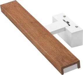 Brilagi - LED fürdőszobai tükörvilágítás 3 az 1-ben WOODY MIRROR LED/8W/230V IP44 fehér/tölgy cseresznye