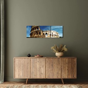 Kép - Colosseum Rómában, Olaszországban (órával) (90x30 cm)