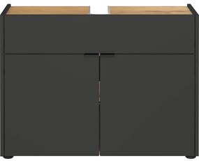 Antracitszürke fürdőszobai bútor szett Forano – Germania