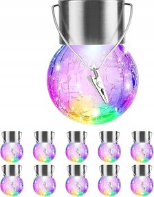 10 db lógó napelemes lámpa vízálló kerti teraszra