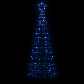 kék LED karácsonyfa tüskékkel 220 LED 180 cm