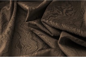 DUNES VELVET sötétítő függöny  140x250 cm, barna Felfüggesztés: Hullámos sínszalag