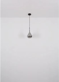 Globo 15542-3 Függeszték fém fekete matt, füstszínű üveg, fekete kábel, magassága lerövidíthető, HxSzxM: 900x200x1400mm, 3x E27 60W 230V izzók nélkül