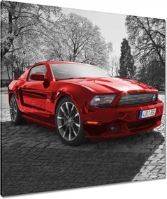 Vászonkép 90x90 Piros Ford Mustang Usa