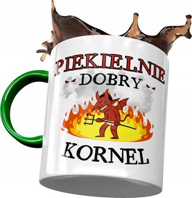 Zöld bögre Kornél Kollégának Ajándék Nyomtatott Fotóval