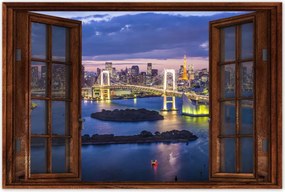 Poszterek 90x60 Szivárványhíd Tokióban