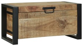 Tároló ládák 60x30x30cm Tömör Mangófából és Fém