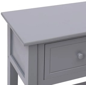szürke tömör császárfa tálalószekrény 108 x 30 x 76 cm