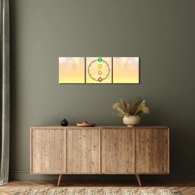 Kép - Csakrák (órával) (90x30 cm)