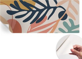 Mosható öntapadós fotótapéta étkezőbe Leveles minták 250x104 cm